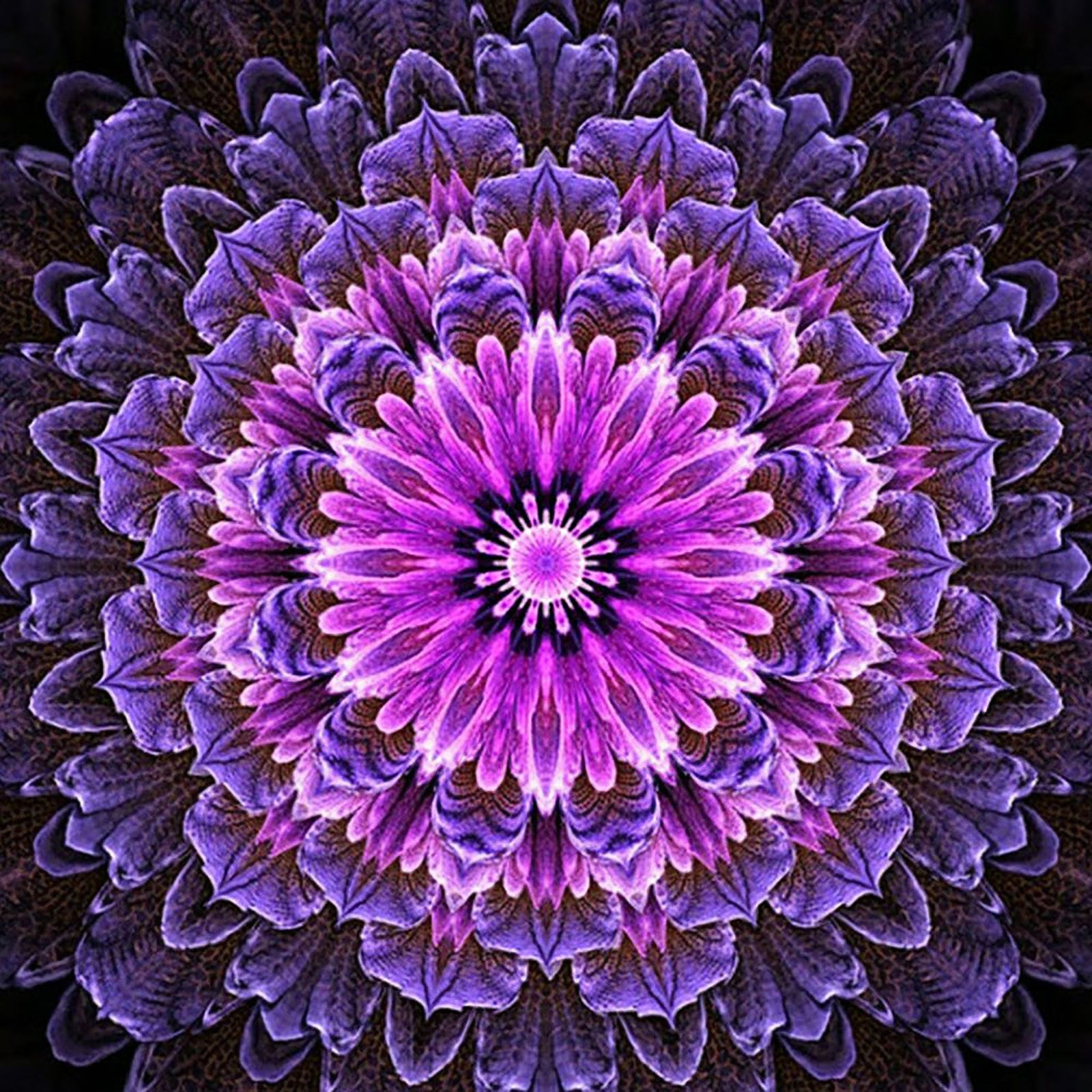 Fuchsia mandala | Diamond Painting Design - Full Drill Diamond Art with 5d Square or Round Diamonds - AB Drills Available