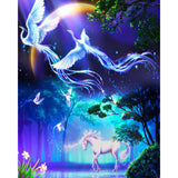 Magical Unicorn | Diamond Painting Design - Full Drill Diamond Art with 5d Square or Round Diamonds - AB Drills Available