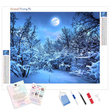 Winter Forest | Diamond Painting Kit - Full Drill - Square or Round Diamonds with AB Drills Option