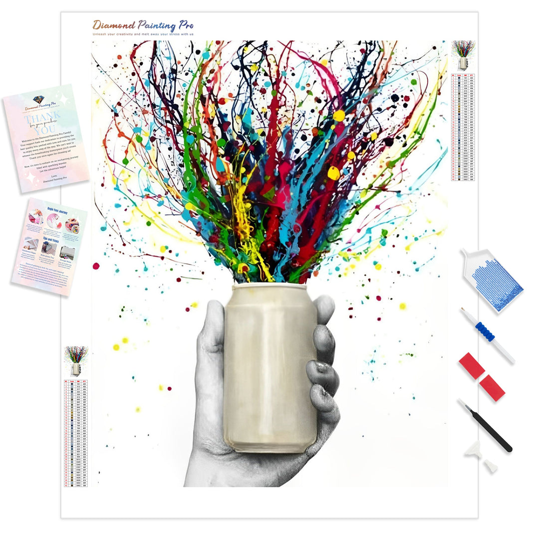 Half Full | Diamond Painting Kit - Full Drill - Square or Round Diamonds with AB Drills Option