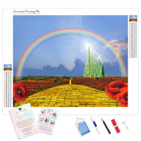 Yellow Brick Road | Diamond Painting Kit - Full Drill - Square or Round Diamonds with AB Drills Option