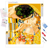The Kiss - Klimt | Diamond Painting Kit - Full Drill - Square or Round Diamonds with AB Drills Option