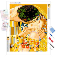 The Kiss - Klimt | Diamond Painting Kit - Full Drill - Square or Round Diamonds with AB Drills Option
