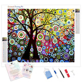 Abstract Painting | Diamond Painting Kit - Full Drill - Square or Round Diamonds with AB Drills Option