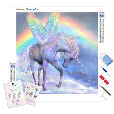 Unicorn Charm | Diamond Painting Kit - Full Drill - Square or Round Diamonds with AB Drills Option