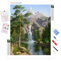 Soothing Waterfalls | Diamond Painting Kit - Full Drill - Square or Round Diamonds with AB Drills Option