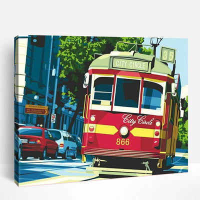City Circle Bus | Paint By Numbers