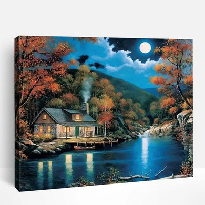 Serene Moonlit Nature | Paint By Numbers