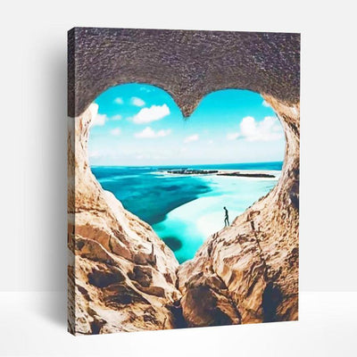 Seascape Love Heart | Paint By Numbers