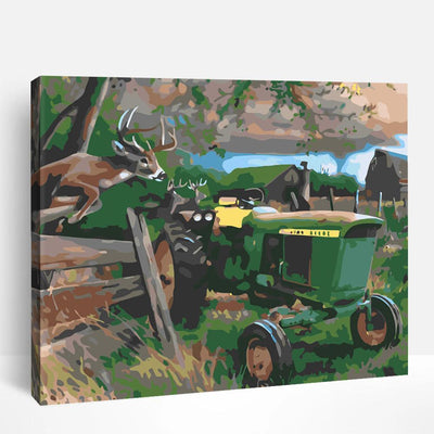 Green Tractor | Paint By Numbers