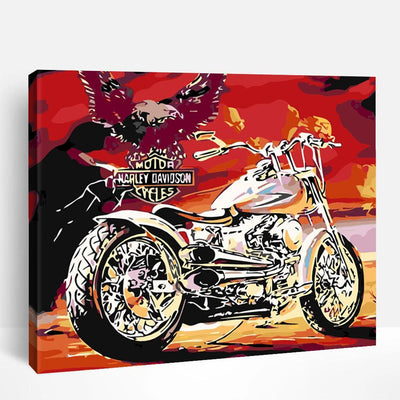 Harley Motorcycle | Paint By Numbers