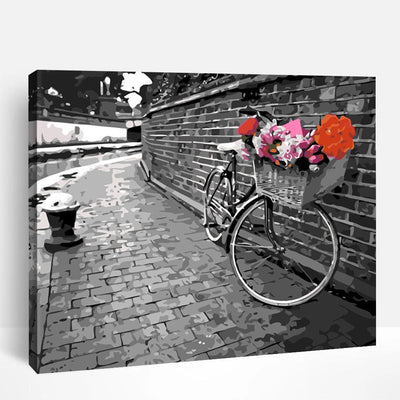 Floral Bicycle | Paint By Numbers