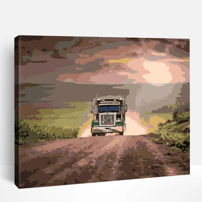 Truck at Dusk | Paint By Numbers