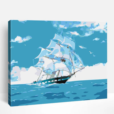 Seaside Sailing Serenity | Paint By Numbers