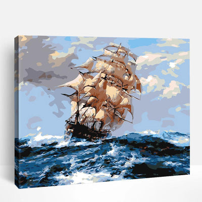 Waves and Sailboats | Paint By Numbers