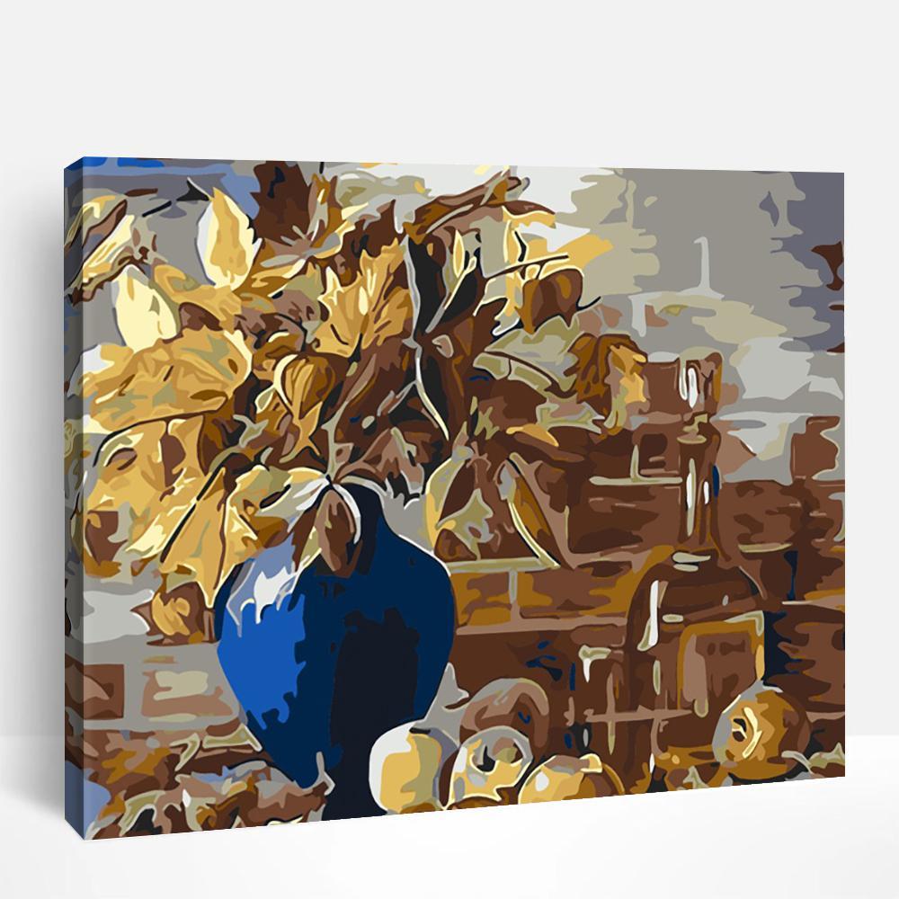 Blue Vase And Apples | Paint By Numbers