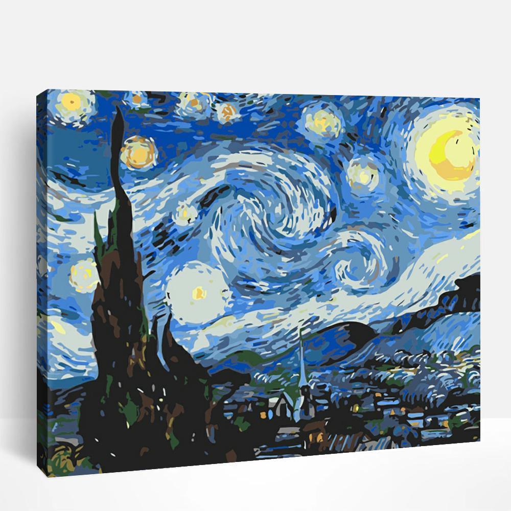 Starry Night - Paint By Numbers - Painting By Numbers