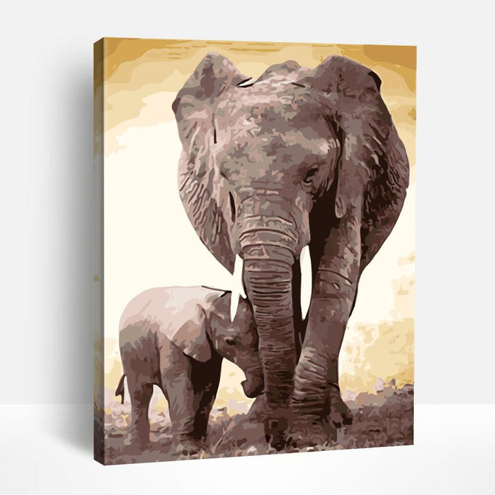 African Elephants | Paint By Numbers