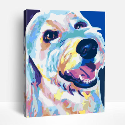 Colorful Doodle of Puppy | Paint By Numbers