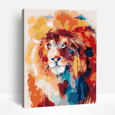 Colorful Lion Portrait | Paint By Numbers