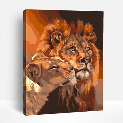 Lion Romance | Paint By Numbers