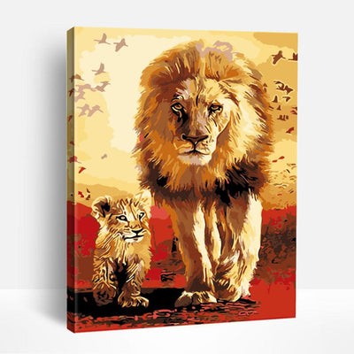 Father and Son Lion | Paint By Numbers