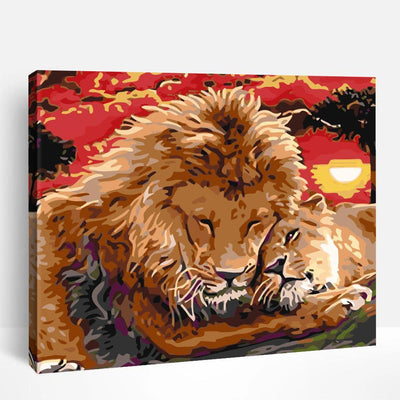 Lion Couple | Paint By Numbers