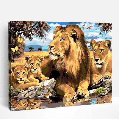 Lion Family | Paint By Numbers