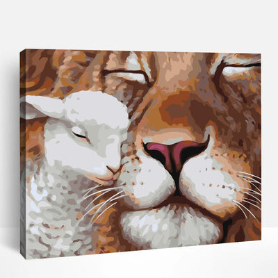 Lion and Lamb | Paint By Numbers