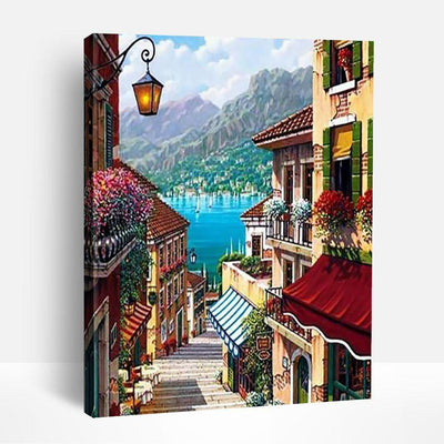 Seaside Town | Paint By Numbers