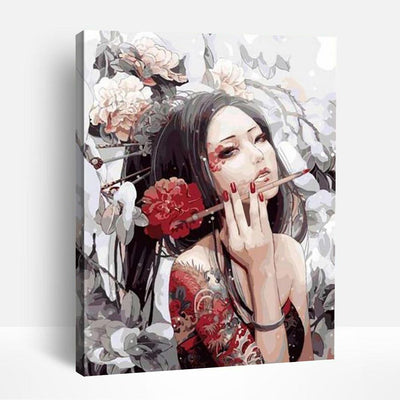 Oriental Beauty | Paint By Numbers
