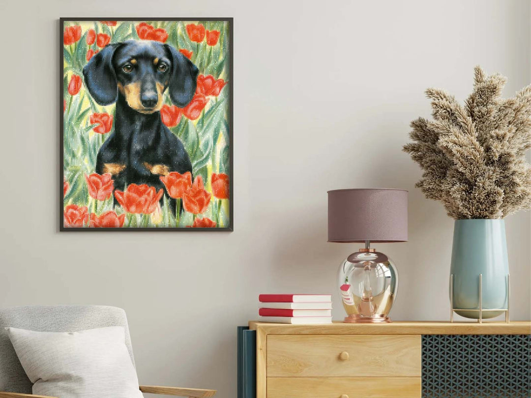 How to Create a Seasonal Dog Diamond Painting Gallery