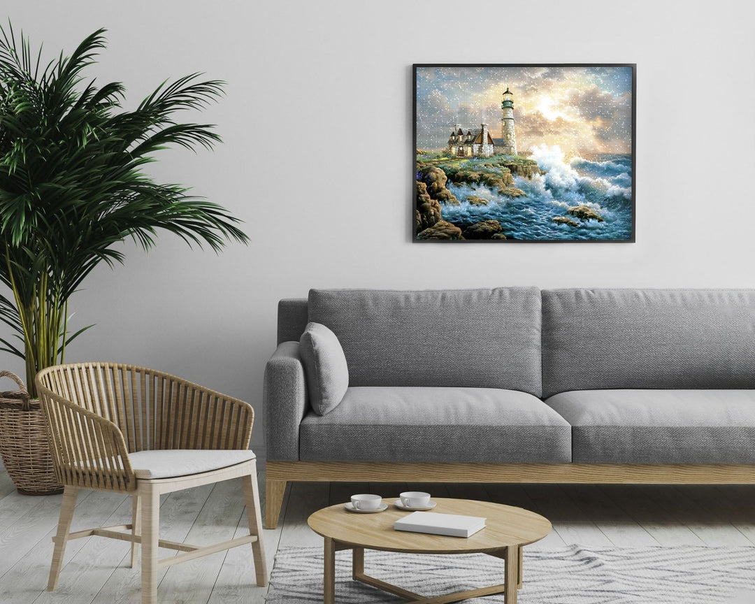 Symbolism and Mindfulness in Lighthouse Diamond Painting
