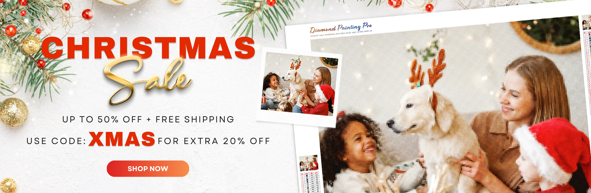 Diamond Painting Pro Christmas Sale 2025 Banner