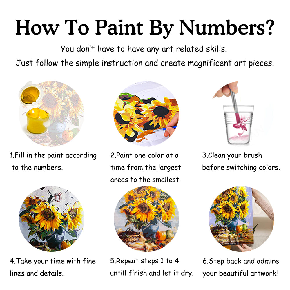 Step by Step Instructions of How to Paint by Numbers from Diamond Painting Pro