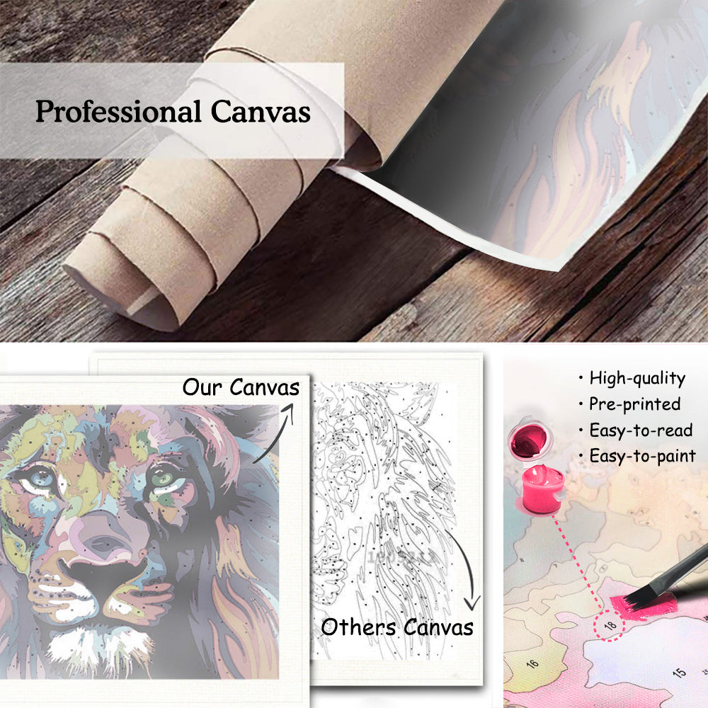Our Premium Canvas is Easier to Read and Easier to Paint when Compared to Other Canvas