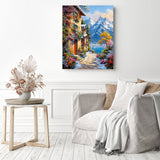 Alpine Path in Bloom Diamond Painting as Home Decor