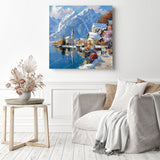 Alpine Valley Bloom Diamond Painting as Home Decor