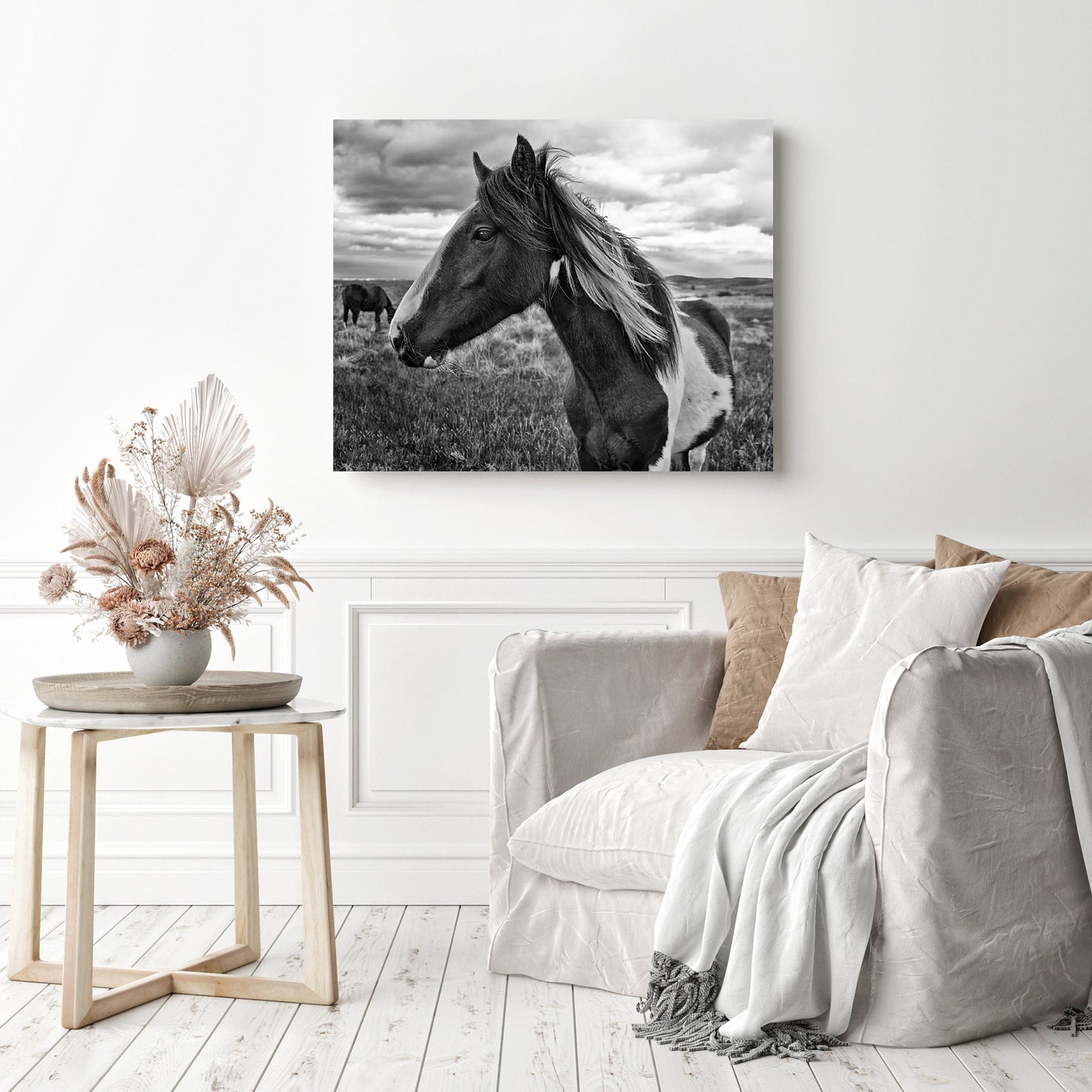 Moorland horse | Diamond Painting Displayed as Home Decor