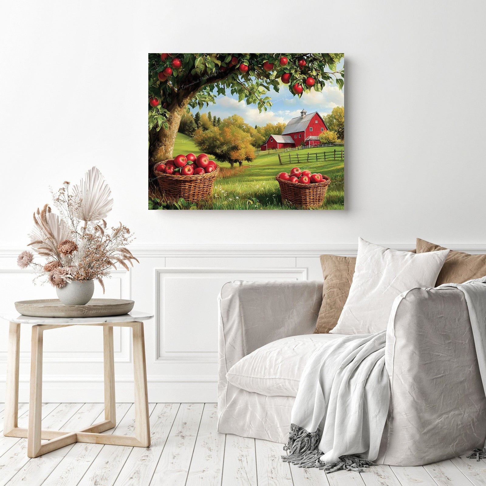 Apple Orchard Harvest Diamond Painting as Home Decor