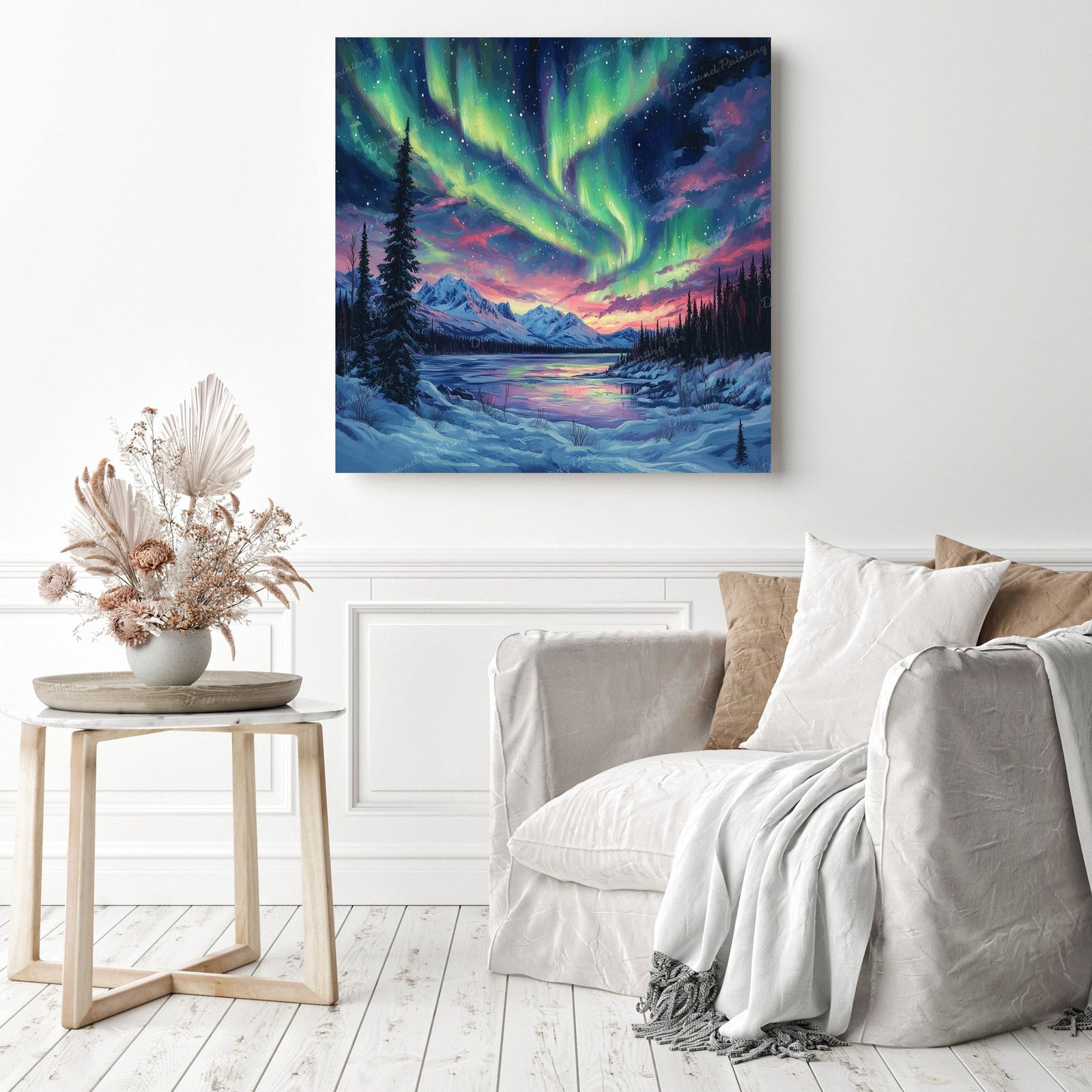 Aurora Borealis Diamond Painting as Home Decor