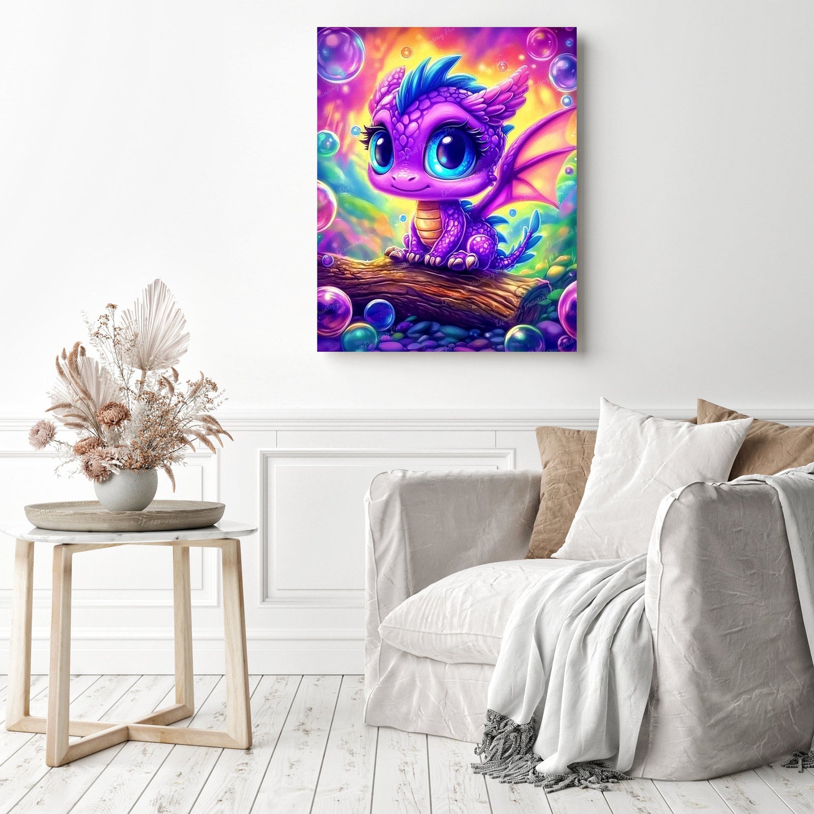Baby Dragon Diamond Painting as Home Decor