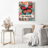 Butterfly Inspiration Diamond Painting as Home Decor