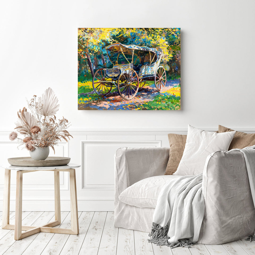 Sunlit Cart Retreat | Diamond Painting