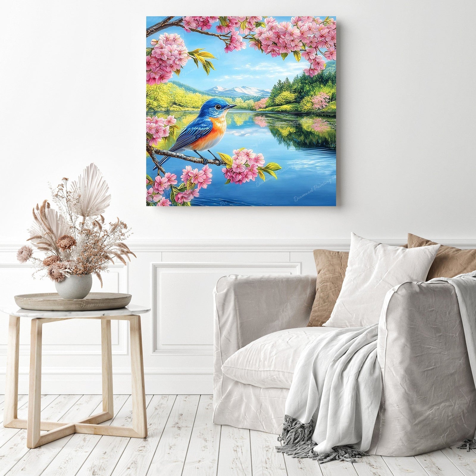 Cherry Lake Birdie Diamond Painting as Home Decor