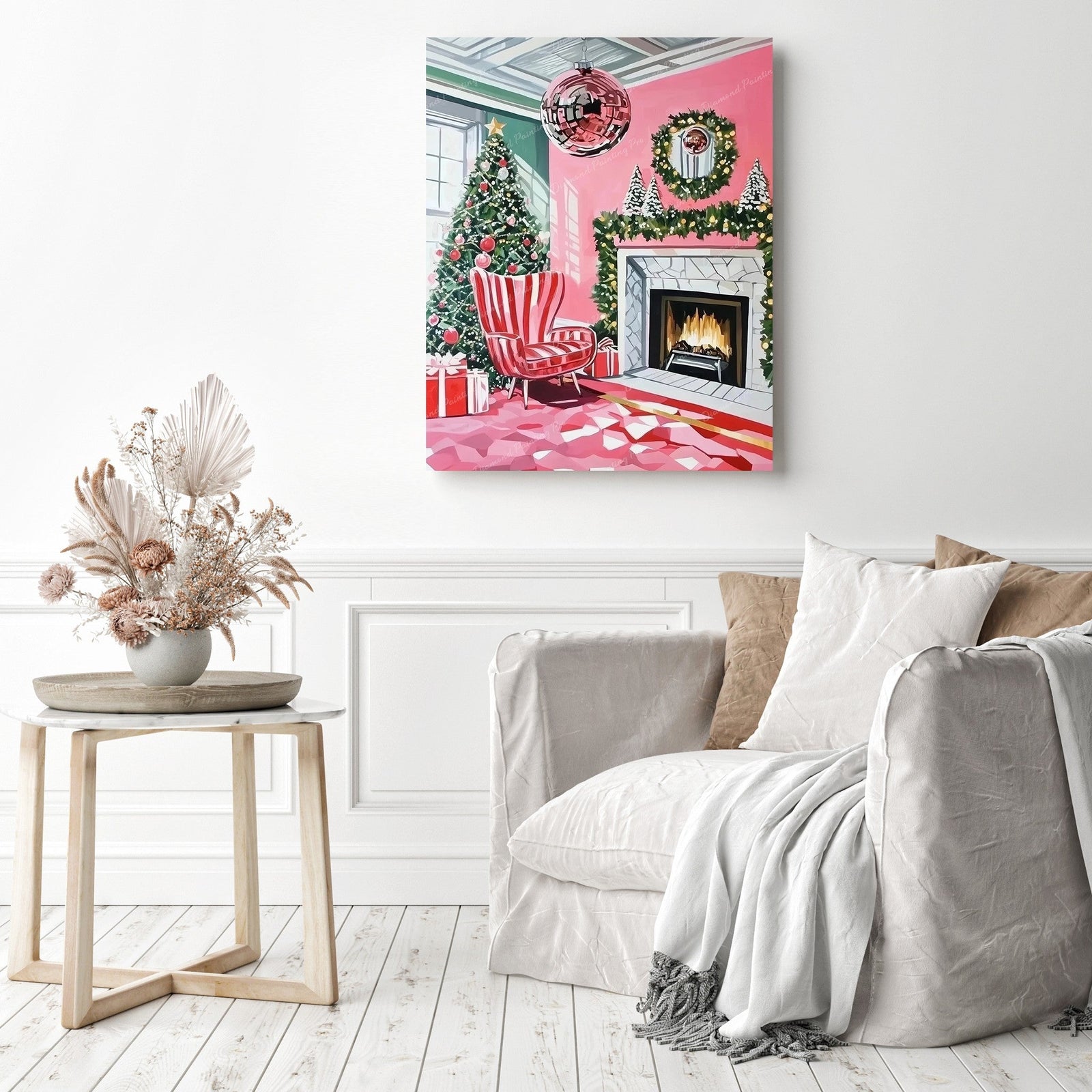 Christmas Disco Diamond Painting as Home Decor