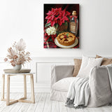 Christmas Pie and Drinks Diamond Painting as Home Decor