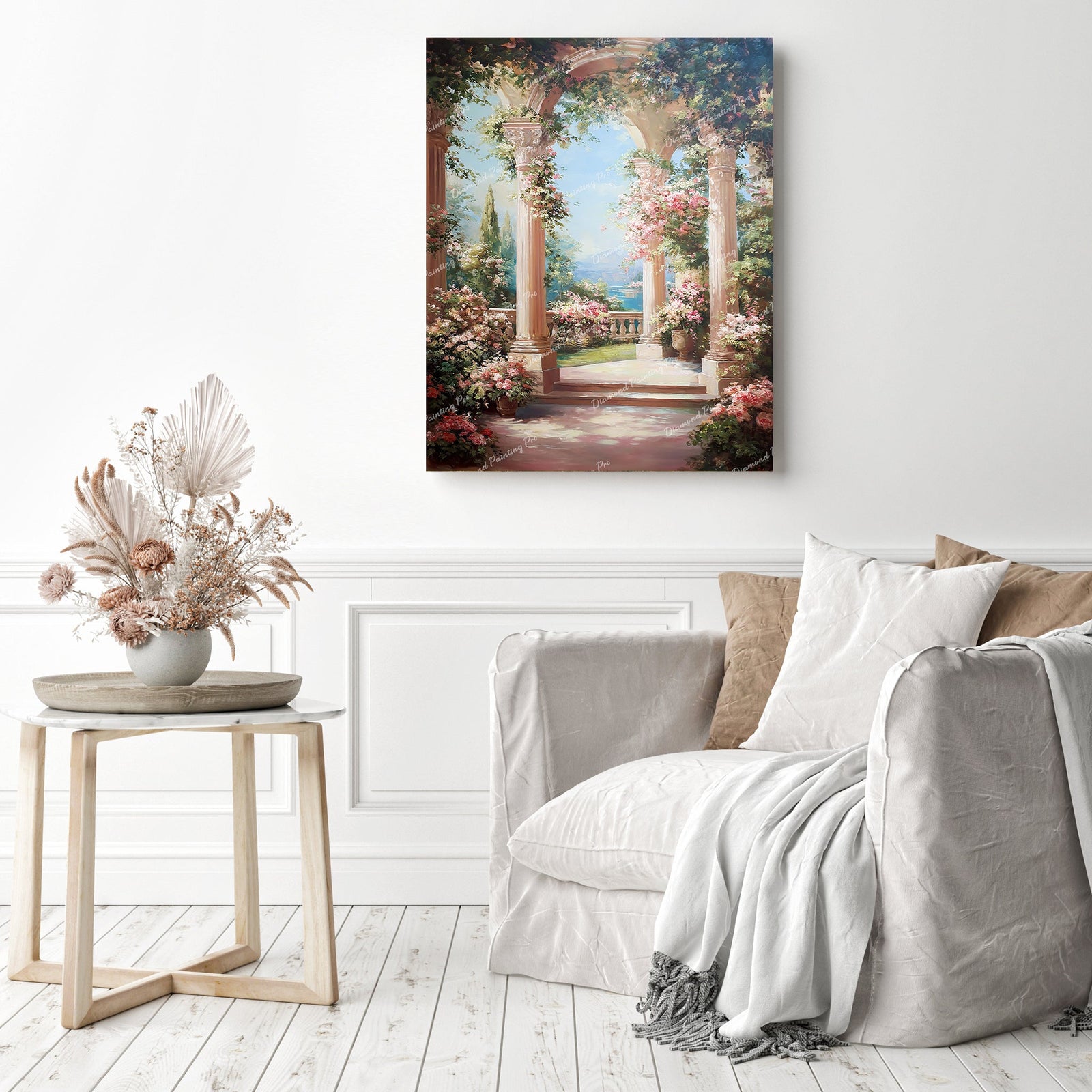 Classical Garden Loggia Diamond Painting as Home Decor