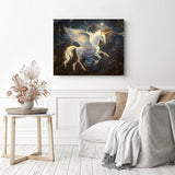 Pegasus Constellation | Diamond Painting Displayed as Home Decor