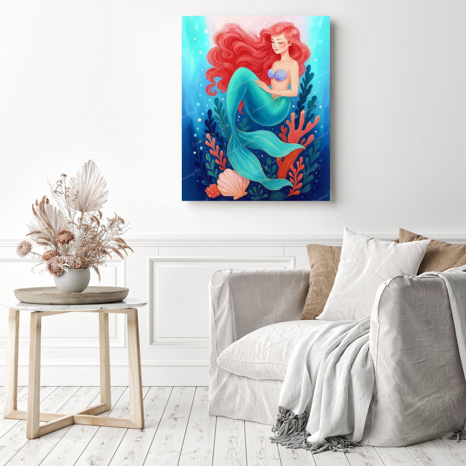 Coral Lullaby Diamond Painting as Home Decor